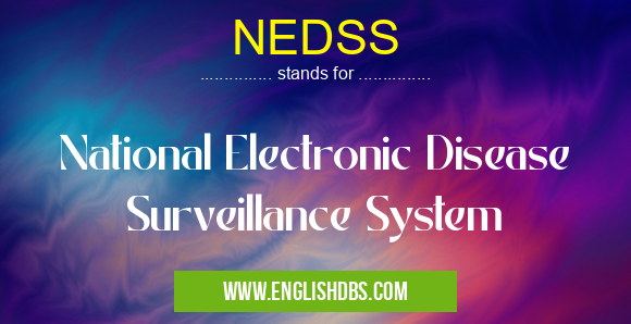 NEDSS means National Electronic Disease Surveillance System NEDSS