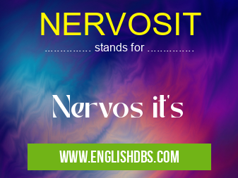 NERVOSIT means Nervos it's NERVOSIT