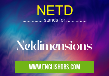 NETD means Netdimensions NETD