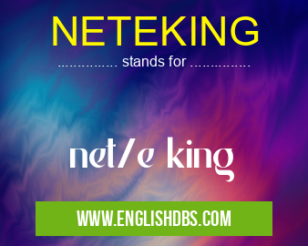 NETEKING means net/e king NETEKING
