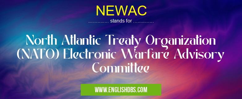NEWAC means North Atlantic Treaty Organization (NATO) Electronic Warfare Advisory Committee NEWAC