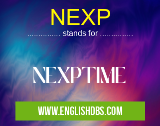 NEXP means NEXPTIME NEXP