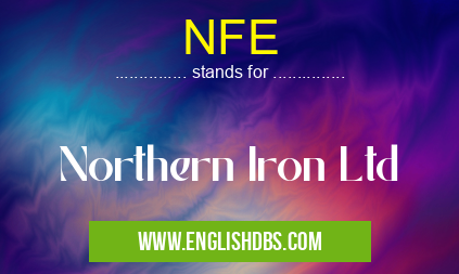 NFE means Northern Iron Ltd NFE