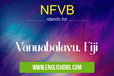 NFVB means Vanuabalavu, Fiji NFVB