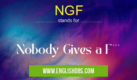 NGF means Nobody Gives a F*** NGF