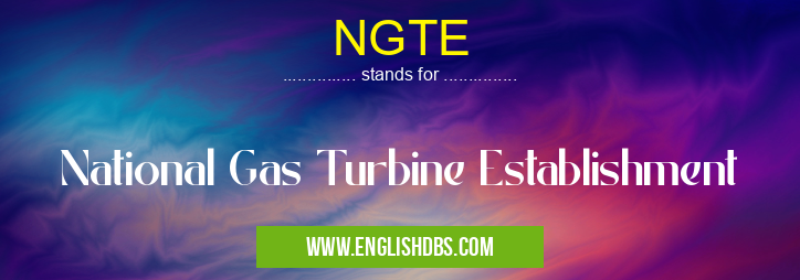 NGTE means National Gas Turbine Establishment NGTE