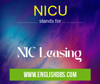 NICU means NIC Leasing NICU