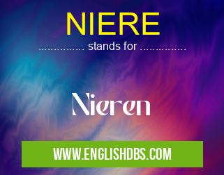 NIERE means Nieren NIERE