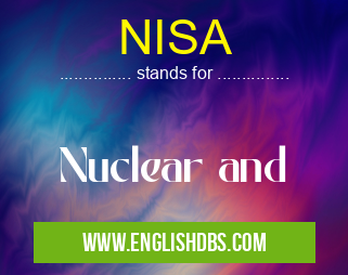 NISA means Nuclear and NISA