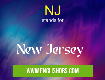 NJ means New Jersey NJ