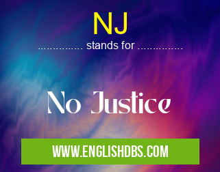 NJ means No Justice NJ