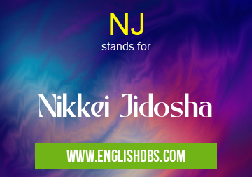 NJ means Nikkei Jidosha NJ