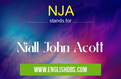 NJA means Niall John Acott NJA