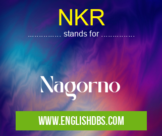 NKR means Nagorno NKR