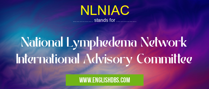 NLNIAC means National Lymphedema Network International Advisory Committee NLNIAC