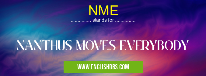 NME means NANTHUS MOVES EVERYBODY NME