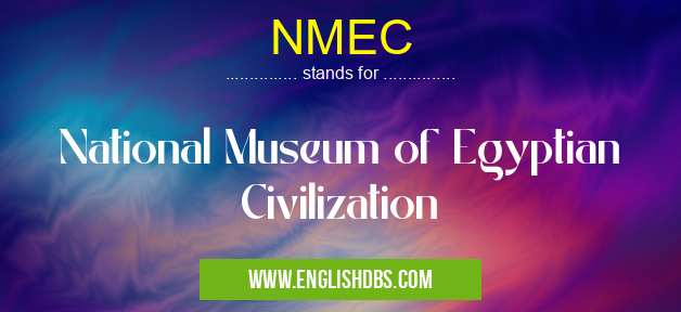 NMEC means National Museum of Egyptian Civilization NMEC