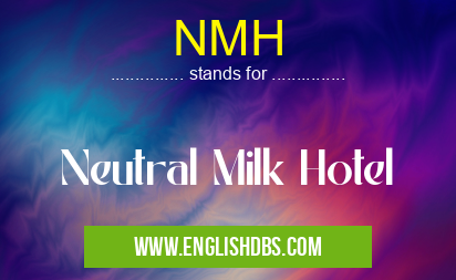NMH means Neutral Milk Hotel NMH