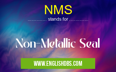 NMS means Non-Metallic Seal NMS