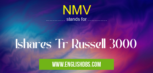 NMV means Ishares Tr Russell 3000 NMV