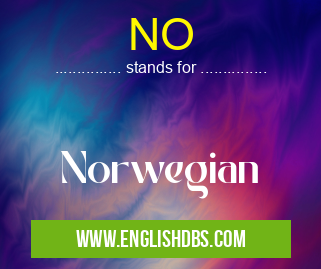 NO means Norwegian NO