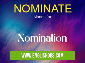 NOMINATE means Nomination NOMINATE