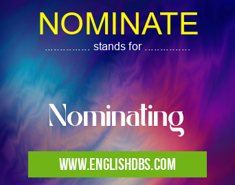 NOMINATE means Nominating NOMINATE