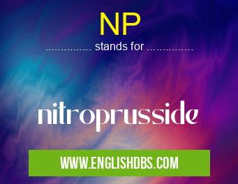 NP means nitroprusside NP