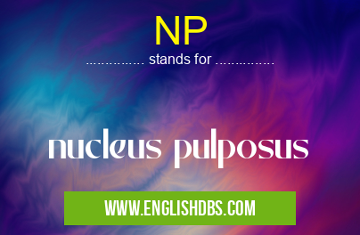 NP means nucleus pulposus NP
