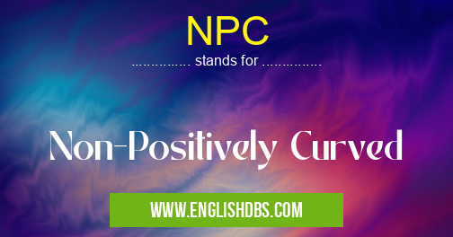 NPC means Non-Positively Curved NPC