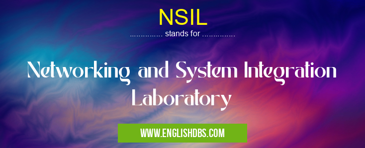 NSIL means Networking and System Integration Laboratory NSIL