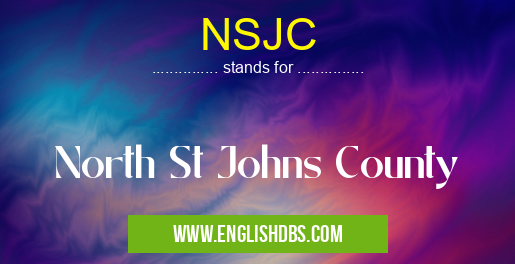 NSJC means North St Johns County NSJC
