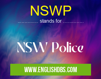 NSWP means NSW Police NSWP