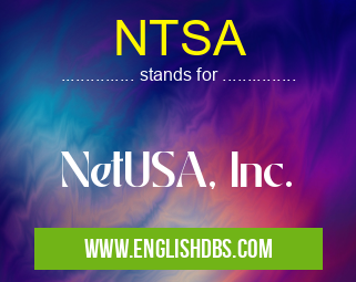 NTSA means NetUSA, Inc. NTSA
