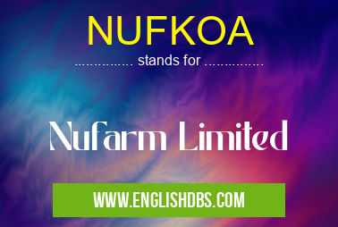NUFKOA means Nufarm Limited NUFKOA