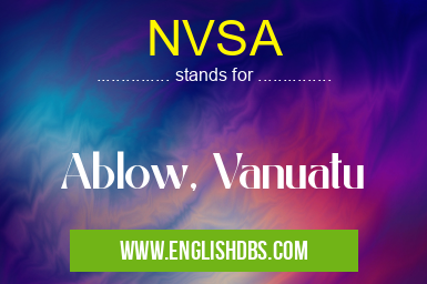 NVSA means Ablow, Vanuatu NVSA