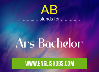 AB means Ars Bachelor AB