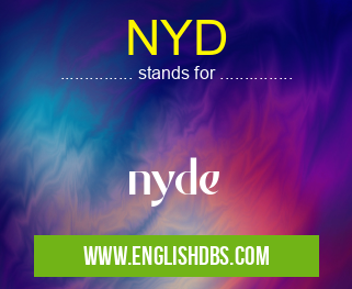 NYD means nyde NYD