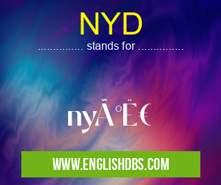 NYD means nyðˀ NYD