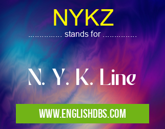 NYKZ means N. Y. K. Line NYKZ