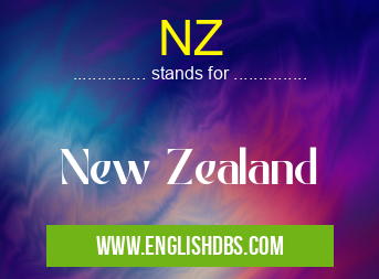 NZ means New Zealand NZ