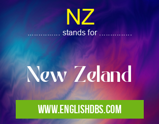 NZ means New Zeland NZ