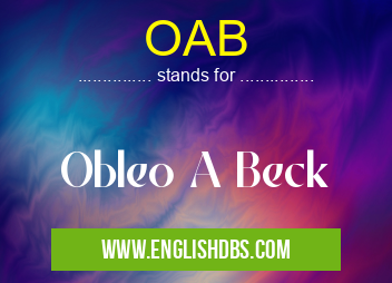 OAB means Obleo A Beck OAB