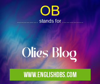 OB means Olies Blog OB