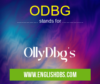 ODBG means OllyDbg's ODBG