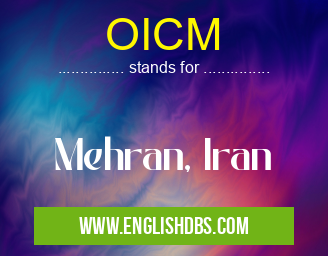 OICM means Mehran, Iran OICM