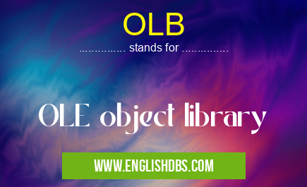 OLB means OLE object library OLB