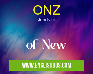 ONZ means of New ONZ