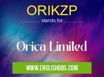 ORIKZP means Orica Limited ORIKZP