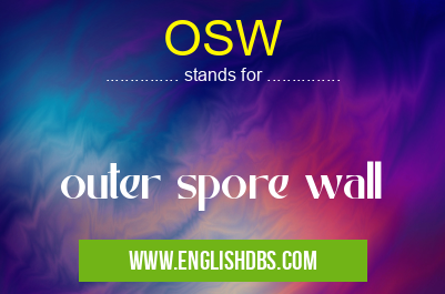 OSW means outer spore wall OSW
